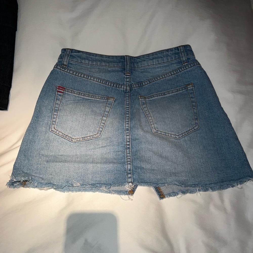 urban outfitters denim skirt